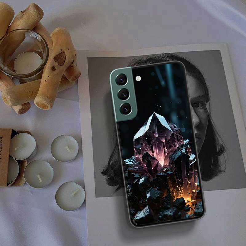 Чехол для телефона из натуральных хрустальных бриллиантов для Samsung Galaxy S22 S25 Ultra S21 S10 Plus S26 Edge S20 S23 S24 FE Силиконовый Мягкий