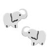 Elephant Stud Earrings - Sterling Silver