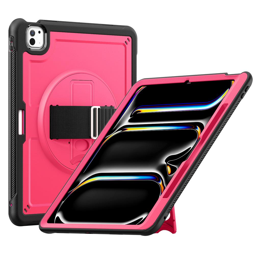 Для iPad Про 13 (2025)/13 (2024) Чехол для планшета из ПК+ТПУ, рассеивание тепла, вращающаяся подставка