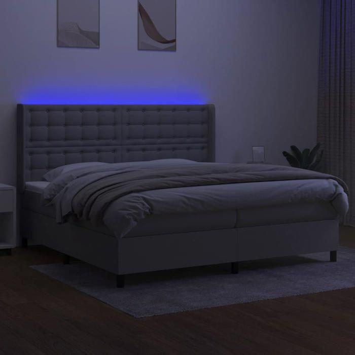 Maison Exclusive - Sommier à lattes de lit matelas LED Gris clair 200x200 cm Tissu