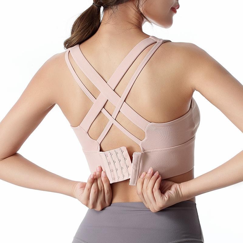 Спортивный бюстгальтер Cross Beauty Back, регулируемый, без стального кольца, противоударный, быстросохнущий спортивный бюстгальтер для йоги