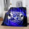 Western Bulldogs Flannel Blanket Soft All-Season Throw, Design for Camping, Car Travel, Hiking Sofa, Bed, Office Perfect Gift for Parties