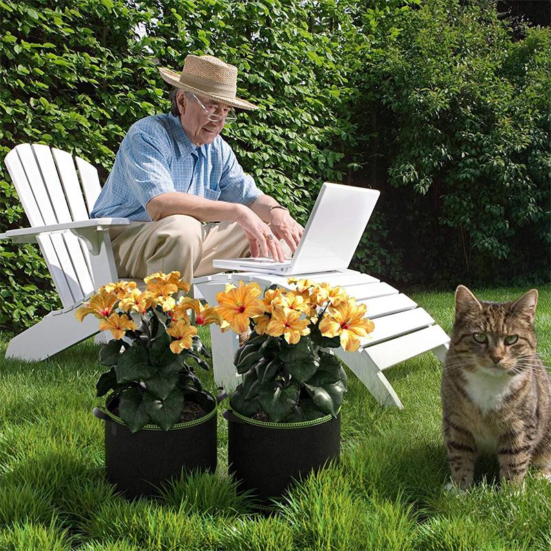 Мешки для выращивания овощей/цветов/растений 1/2/3/5/7/10/12 галлонов, утолщенные нетканые мешки для выращивания, аэрационные тканевые горшки с ручками