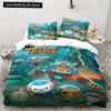 Новый 3D мультфильм Октонавты 2/3 шт комплект постельного белья спальня односпальная двуспальная кровать размера «king size» пододеяльник и наволочка подарок на день рождения ребенка