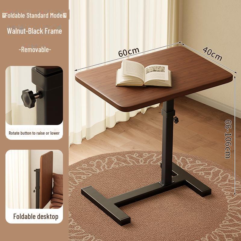 Foldable Mobile Desk: Bedside, Sofa, or Study Table for Living Room or Bedroom.