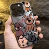 Красочный серебристый граффити-пес для 16 15 чехлов iPhone 14 13 12 11 Pro Max чехол Funda чехол-бампер