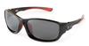 EDWIN Men's Polarized Sunglasses, Plastic Frame, Black, EDF-076-1