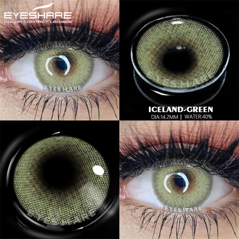 Eyeshare Цветные линзы для глаз Мягкие однолетние цветные контактные линзы для глаз Красота Контактные линзы Косметические цветные линзы для глаз