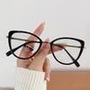 Fashion Cat Eye Frame Eyeglasses Photochromic Blue Light Blocking Glasses Women Men Fashion Metal Optical Spectacles Eyewear
