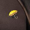 Blucome Lovely Cat Under Umbrella Brooch Enamel Pins For Women Routine Gathering Decoration Accessories Collar Corsage
