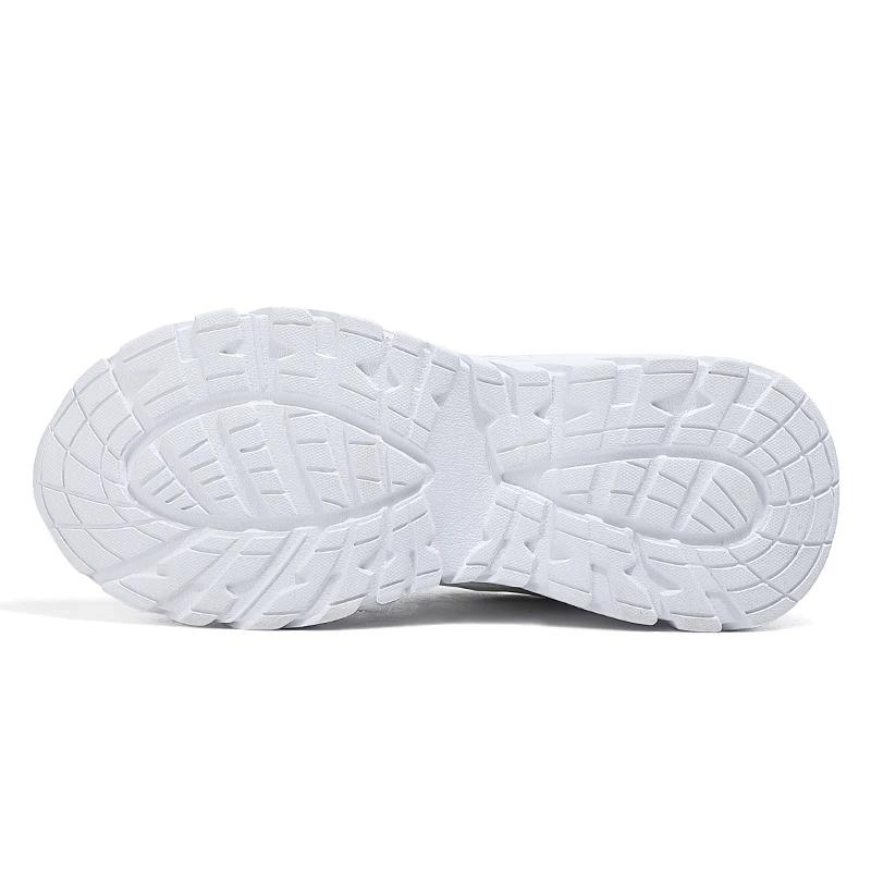 Модные женские кроссовки 2024 года, большой перекрестный светоотражающий пояс, модные легкие туфли для папы на толстой подошве с увеличенным носком