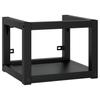 vidaXL Badezimmer Wand-Waschtischgestell Schwarz 40x38x31 cm Eisen