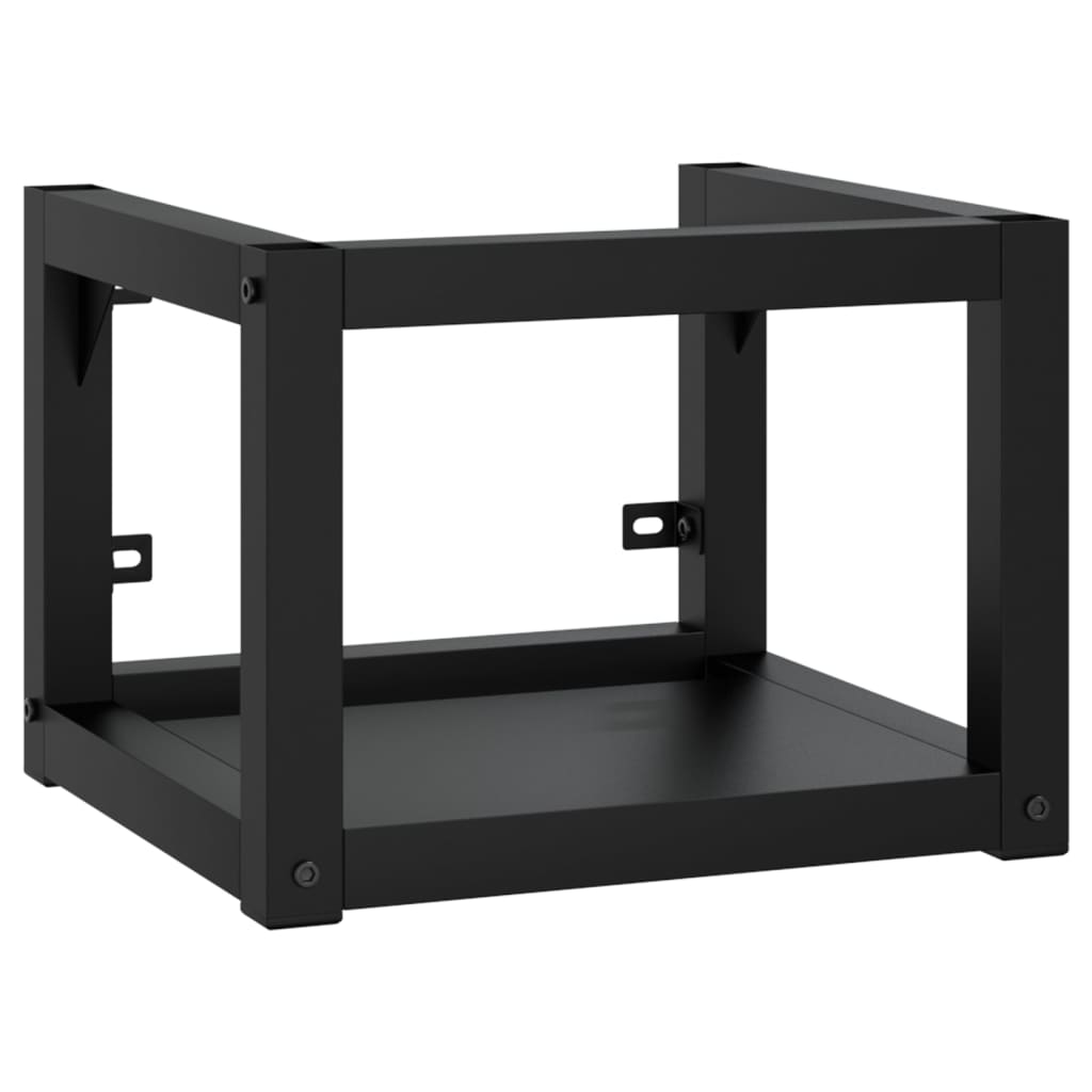 vidaXL Badezimmer Wand-Waschtischgestell Schwarz 40x38x31 cm Eisen