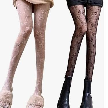 Mesh socks, fishnet socks, spring, summer and autumn, little moon, hollowed-out thin lace pantyhose, black backing silk, anti-hook silk.