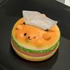 Мультяшная Милая Бургерная Коробка для салфеток Коробка для хранения Декор для стола в гостиной Домашние Забавные Декорации Украшения