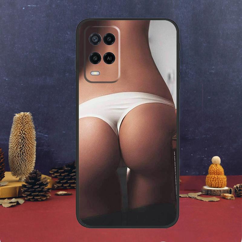 Sexy Girl Ass Bum Case For OPPO A54 A74 A94 A98 A78 A79 A16 A76 A96 A5 A9 A17 A77 A15 A52 A72 A53 A57S Cover