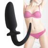 Cheerful Butt Plug Easy Entry Hygienic Black Male Prostate Anal Stimulator for Home