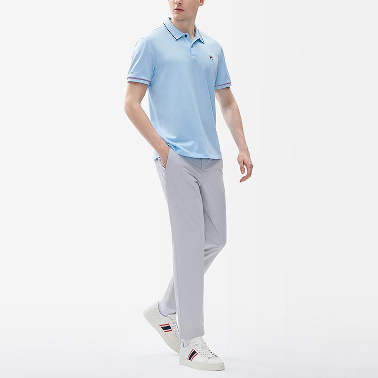 New FILA Polo Shirts Men's Refreshing Blue F11M221121F-LB