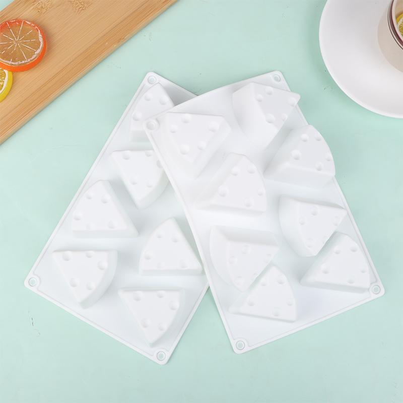 8Cavity Cheese Shaped Silicone Mould Diy Pastry Tools Cake Mold For Baking Non-Stick Kitchen Bakeware Dessert Mousse Mould