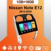 Автомобильное радио Android Auto Carplay для Nissan Note E12 2013-2020, мультимедийный проигрыватель, головное устройство, стерео, GPS-навигация, BT WIFI 1+16 ГБ