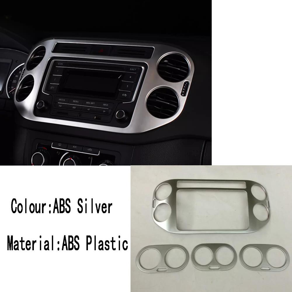Для Volkswagen VW Tiguan MK1 2010 2011 2012 2013-2016 Крышка плафона освещения салона Ручка кондиционера Ручка переключения передач Рамка вентиляционного отверстия Декоративная накладка Подлокотник Розетка