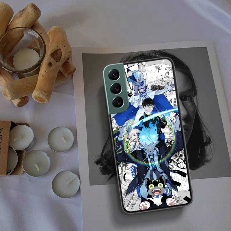 Чехол для телефона Аниме Синий экзорцист Окумура Рин для Samsung Galaxy S22 S25 Ultra S21 S10 Plus S26 Edge S20 S23 S24 FE Чехол Sili