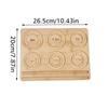 Wooden Bead Board Creative Display Bracelets DIY Ornament Jewelry Plate Compartments Storage Tray Grooves Sundries Accessories