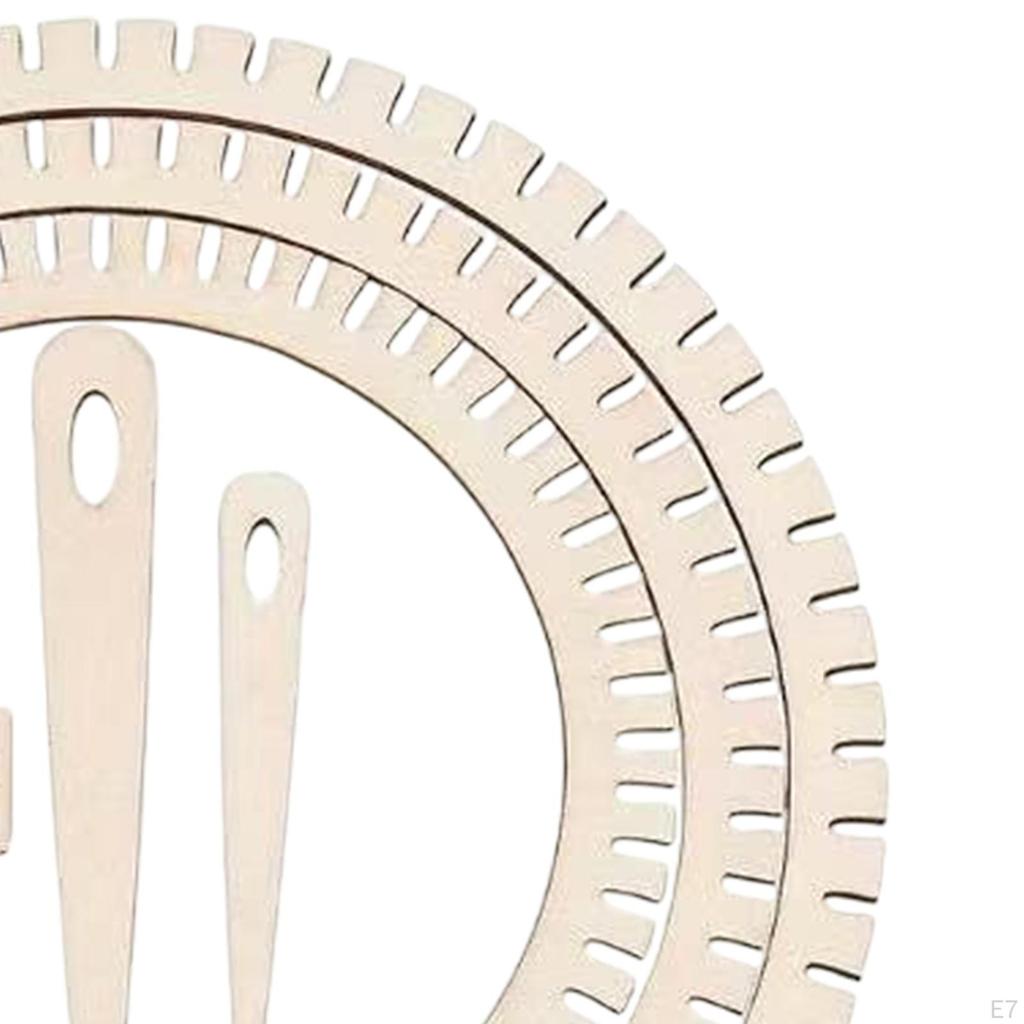 Gear Shape Weaving Loom Set DIY Art Portable Convenient Use Tools Supplies