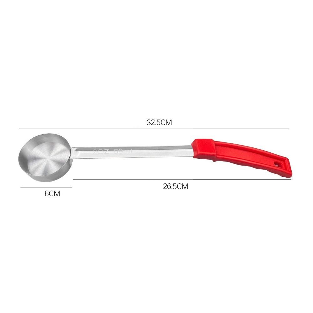 Ложка для соуса для пиццы из нержавеющей стали с длинной резиновой ручкой Суповые ложки Ложка для размазывания пиццы Кухня
