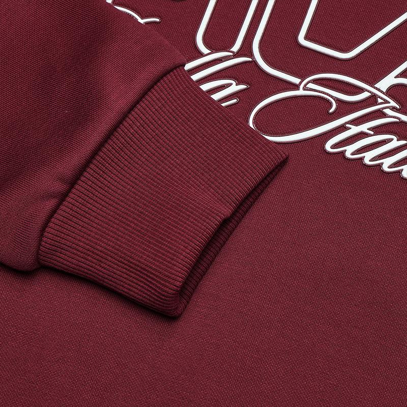 Fila Модная повседневная флисовая толстовка с капюшоном женская топы Розово-красный F11W519218FWI