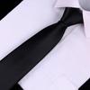 Black Clip On Men Tie Security Ties For Men Women Unisex Tie Clothing Necktie