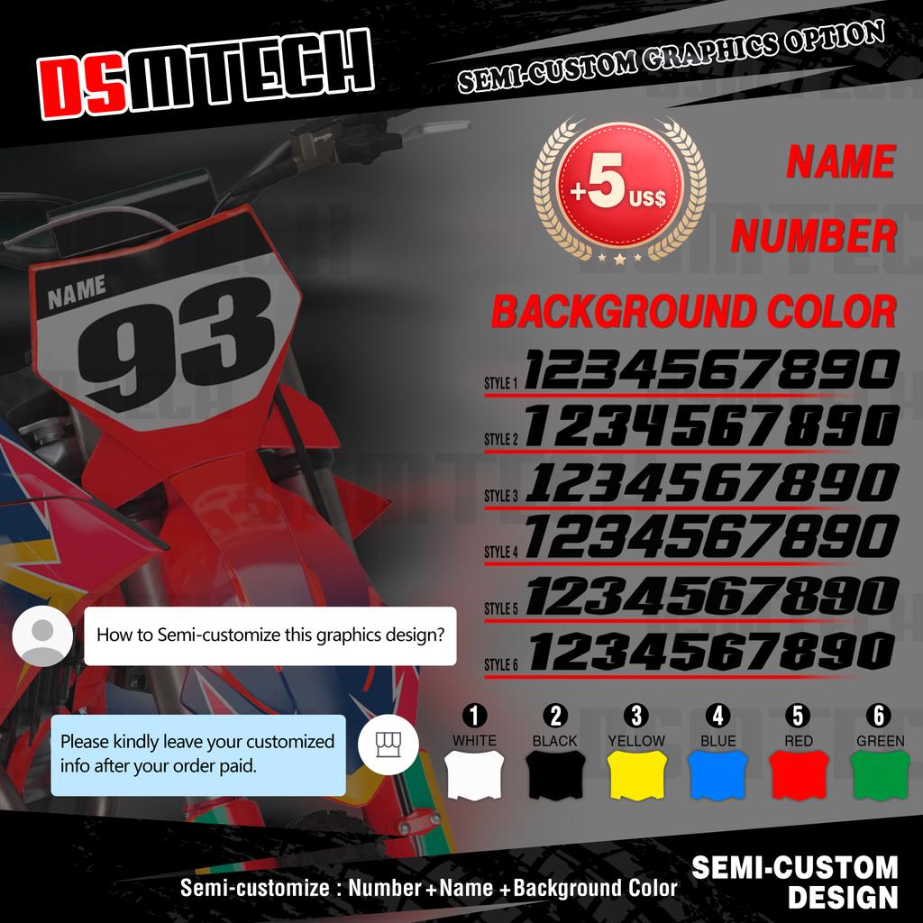 DSMTECH For KTM DUKE 125 200 390 2011 2012 2013 2014 2015 2016 Full Set Graphics Background Decal Sticker Kits
