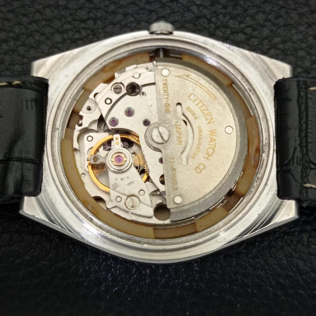 Б/у винтажные мужские часы Citizen Automatic 8200 из Японии с синим циферблатом в арабском стиле a434804-2 R123-a434804