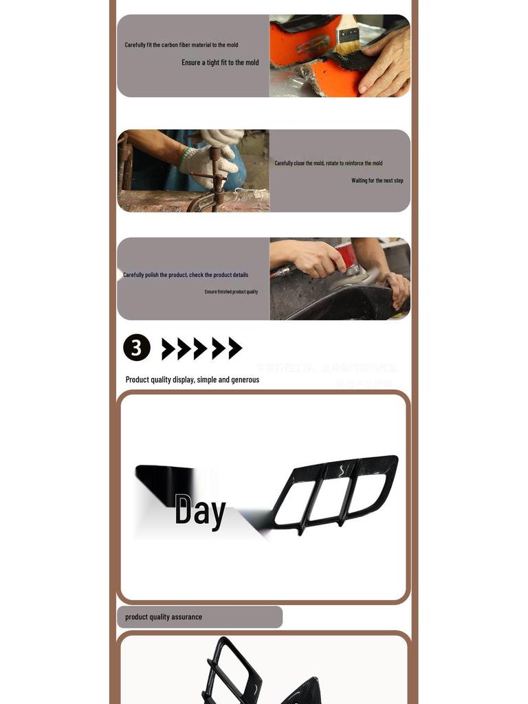 Совместимые вентиляционные отверстия капота из углеродного волокна для 2016-IN Mercedes-Benz AMG GT