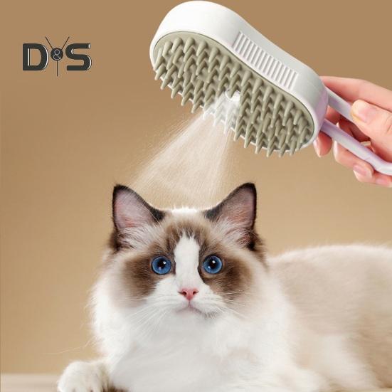 3 в 1 паровая щетка для домашних животных USB-зарядка щетка для груминга самоочищающийся спрей расческа для кошек распутывающая шерсть домашних животных массажная щетка