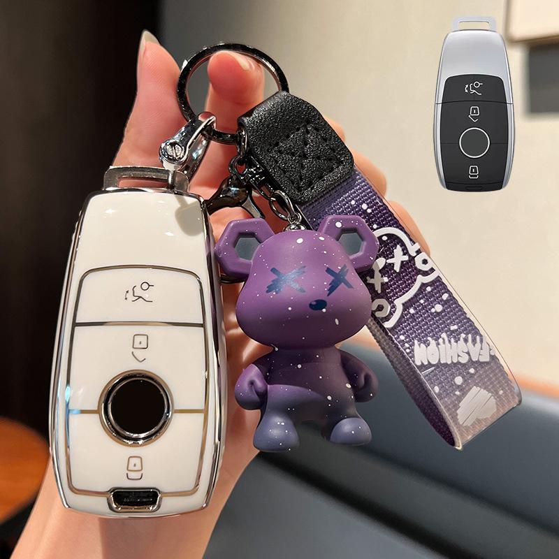 Чехол для дистанционного ключа из ТПУ для Mercedes Benz ACESG Class GLC CLE CLA GLB GLS W177 W205 W213 W222 X167 AMG