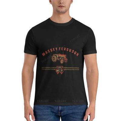 Футболка Massey Ferguson Essential, черная, для мужчин, с коротким рукавом, хлопковая.