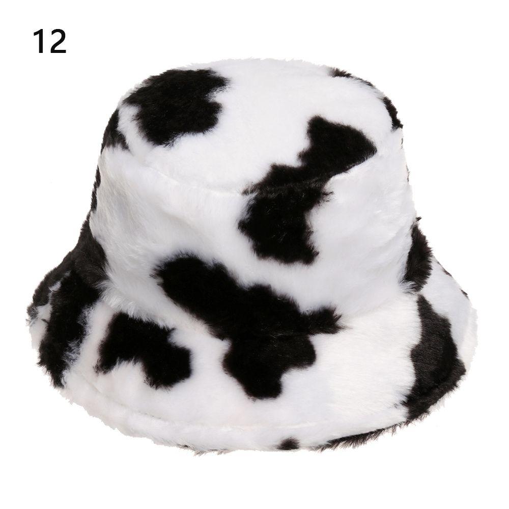 Outdoor Sunscreen Warm Faux Fur Casual Sun Cap Fisherman Cap Bucket Hat Panama Hat