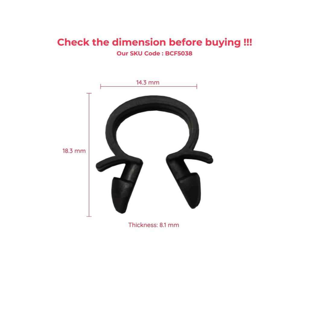 ESC ECF5038 10 Pieces Wiring Cable Loom Harness Holder Clip 7703079070 for Renault