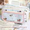 Large Capacity Stationery Bag Multi-layers Pen Pencil Case Kawaii Pencil Bag  Kids
