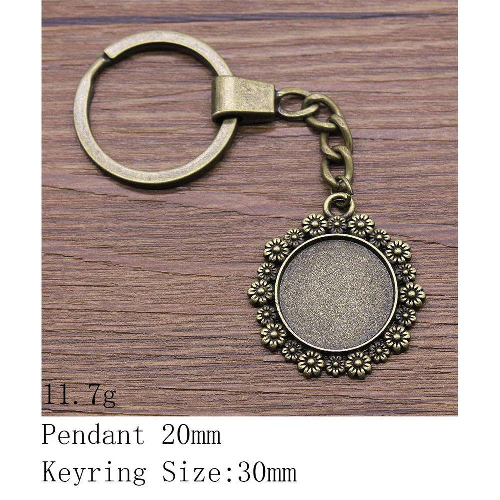 Брелок ко Дню святого Валентина, круглый стеклянный кабошон, подставка для ключей, брелки для ключей, принадлежности для творчества, цепочка для женщин