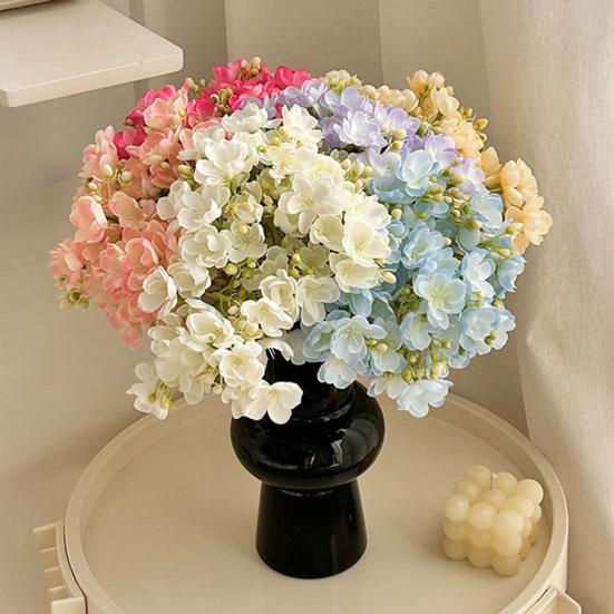 4 шт. искусственных веток жасмина, реалистичные искусственные цветы, букет, долговечные искусственные ветки жасмина