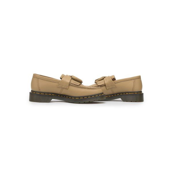 Dr. Martens Женские лоферы из кожи с круглым носком, слипоны, коричневые 31245439