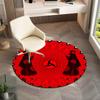 Famous cartoon NARUTO protagonist Uzumaki Naruto round carpet soft home decoration anti-slip door mat outdoor picnic mat carpet M6