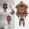 Handcraft Wood Clock House Style Wall Clock Art Vintage Home Decoration