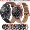 20 мм кожаный ремешок для Samsung Galaxy Watch7 6 5 4 44 мм 40 мм Active 2 GearS3 22 мм браслет для Huawei Watch GT4 сменный ремешок