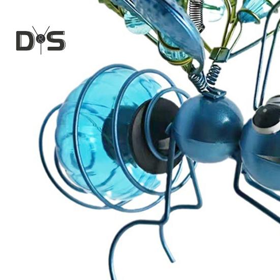 Уличный подвесной солнечный светильник Мягкое свечение IP44 Водонепроницаемый светильник в форме насекомого на солнечной батарее, украшение для сада