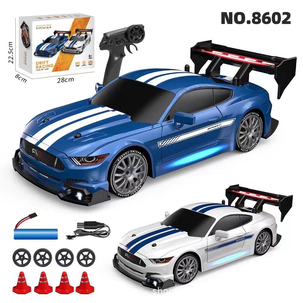 High-Speed 2.4G RC Drift Car: Half-Scale, Four-Wheel Drive, with Lights - Remote Control Toy for Kids