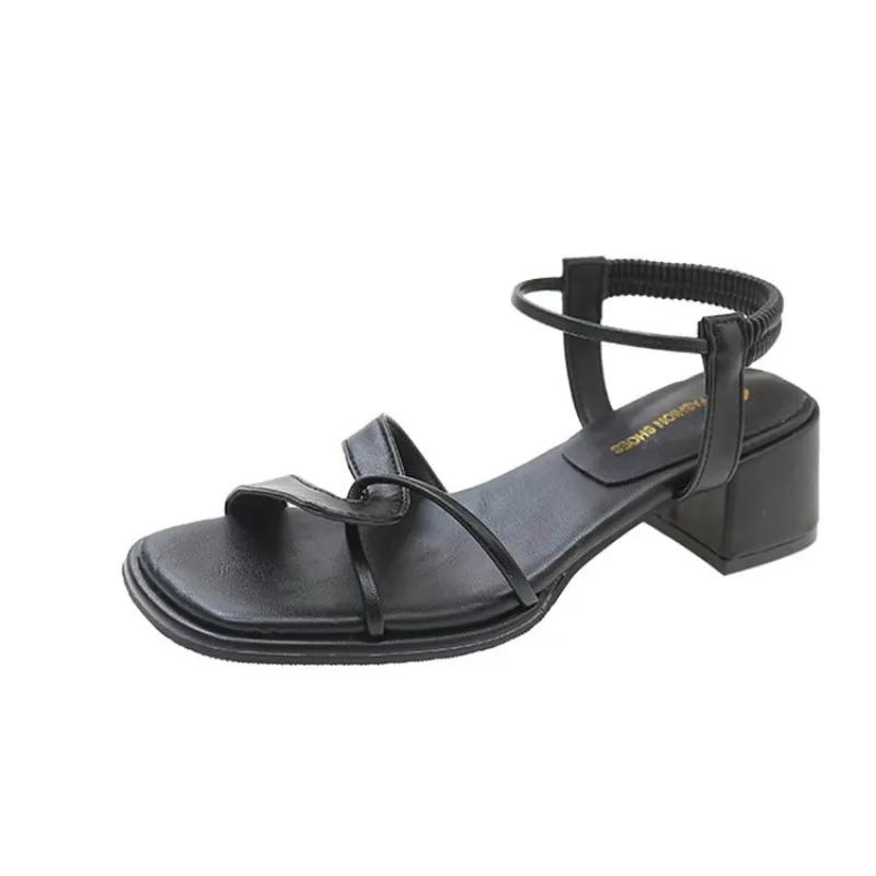 Летняя обувь, женские сандалии, винтажные сандалии с узкими ремешками и квадратным носком, сандалии-стринги на плоской подошве с перекрестным ремешком, женская дизайнерская обувь с v-образной формой