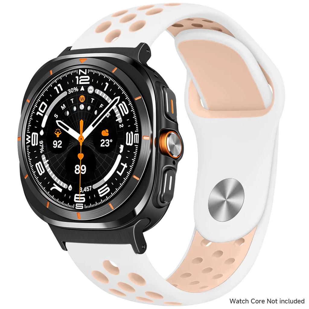 Силиконовый ремешок для Samsung Galaxy Watch 8 40 мм 44 мм 8 Classic 46 мм Спортивный дышащий браслет для Galaxy Ultra 2025 47 мм Ремешок